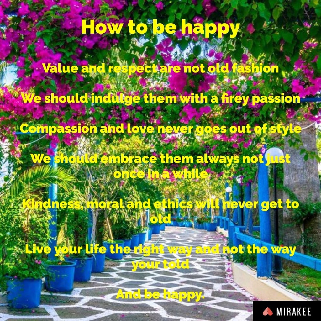 How to be&nbsp;happy