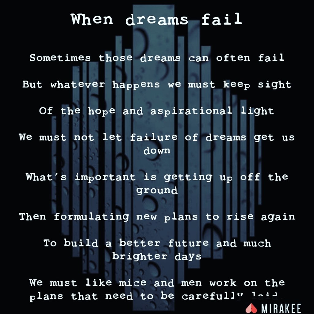 When dreams fail
