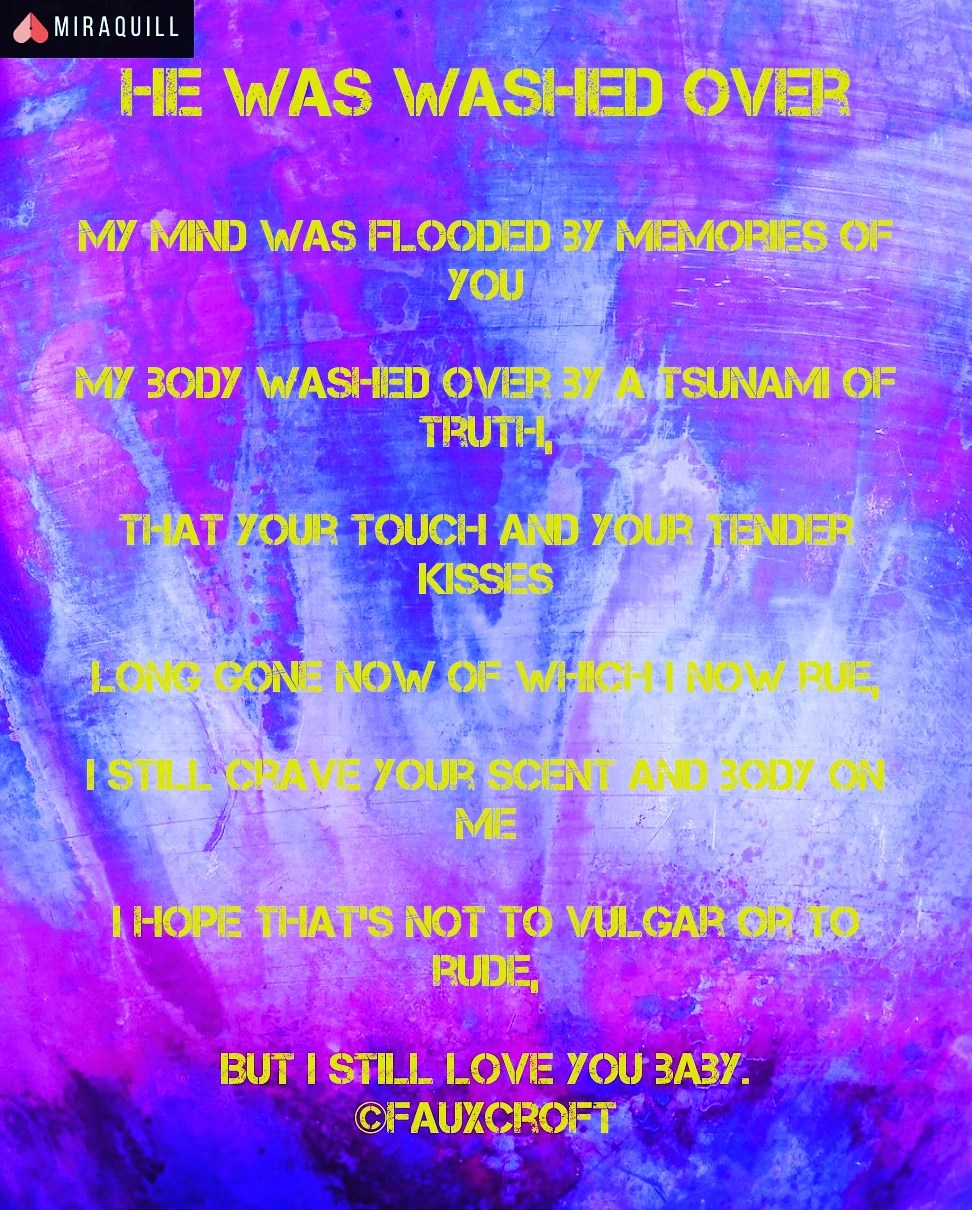 He was washed&nbsp;over